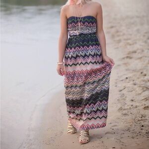 XS Fire Los Angeles strapless dress